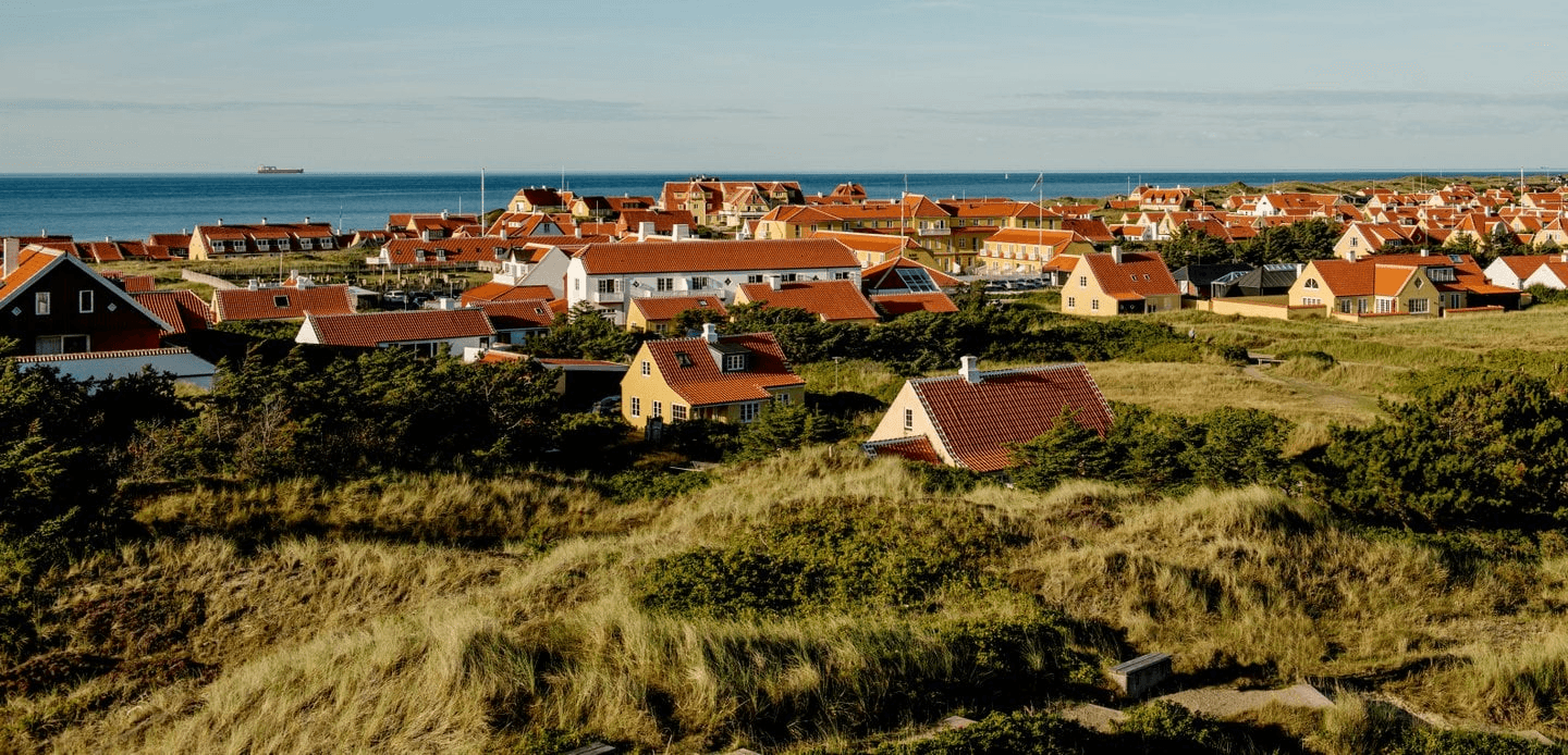 Grenen at Skagen, Denmark's northernmost point where two seas meet